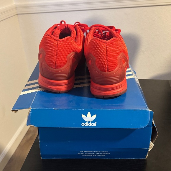Adidas Men ZX Flux Bright Red Sneakers - Picture 4 of 9